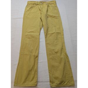 Levis 514 Straight Leg Jeans Mens 32x32, 33x32 Yellow Colored Denim Pants